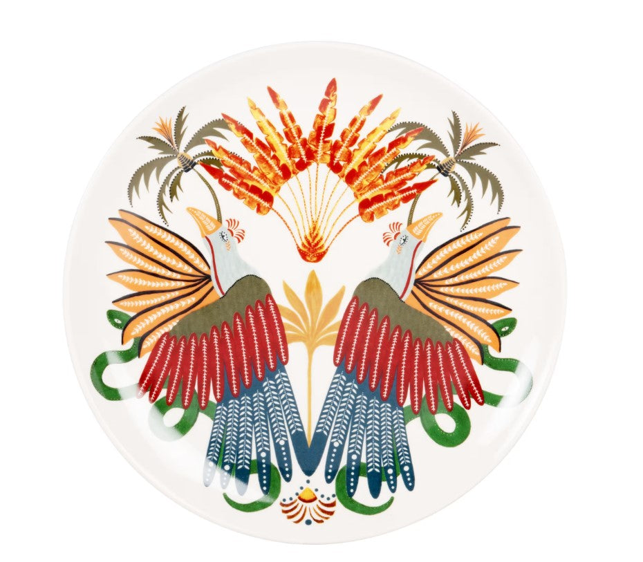 Plate With A Bird Print